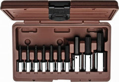 Paramount - 10 Piece 3/8 & 1/2" Drive Inch Hex Bit Socket Set - 1/8 to 5/8" Hex - Exact Tooling