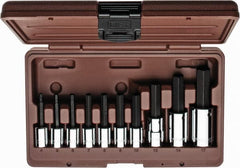 Paramount - 10 Piece 3/8 & 1/2" Drive Metric Hex Bit Socket Set - 4 to 17mm Hex - Exact Tooling