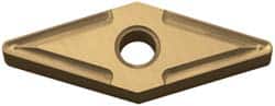 Kyocera - VNMG332 GP Grade PV90 Cermet Turning Insert - TiN Finish, 35° Diamond, 3/8" Inscr Circle, 3/16" Thick, 1/32" Corner Radius - Exact Tooling