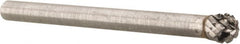 Atrax - 5/32" Cut Diam, 1/8" Shank Diam, Ball Head Double Cut Burr - 5/32" LOC, 1-1/2" OAL - Exact Tooling