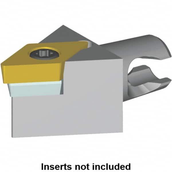 Kennametal - Neutral Cut, Size KM16, DC.. Insert Compatiblity, Modular Turning & Profiling Cutting Unit Head - 20mm Head Length, Series KM Micro - Exact Tooling