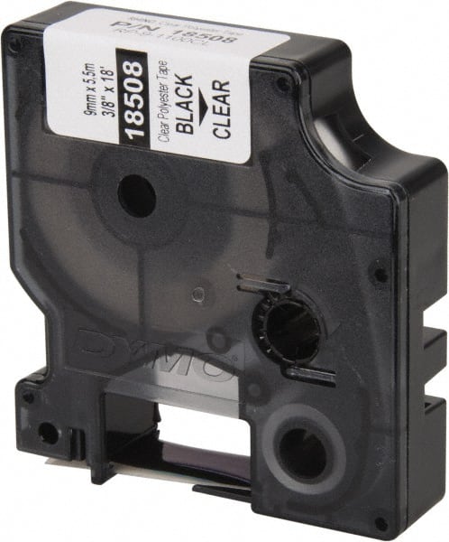 Dymo - 216" Long, Clear Permanent Polyester Tape Permanent Polyester Tape - For Rhino 3000, 5000, 5200, 6000, 6500 - Exact Tooling