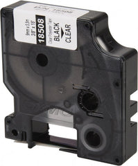 Dymo - 216" Long, Clear Permanent Polyester Tape Permanent Polyester Tape - For Rhino 3000, 5000, 5200, 6000, 6500 - Exact Tooling