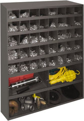 Durham - 44 Bin, Small Parts Storage Bin - 12" Deep x 33-3/4" Wide x 42" High - Exact Tooling