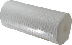 Pentair - 4-1/2" OD, 1µ, Polypropylene String-Wound Cartridge Filter - 9-7/8" Long, Reduces Sediments - Exact Tooling
