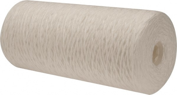 Pentair - 4-1/2" OD, 25µ, Polypropylene String-Wound Cartridge Filter - 9-7/8" Long, Reduces Sediments - Exact Tooling
