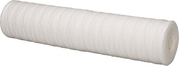 Pentair - 4-1/2" OD, 5µ, Polypropylene String-Wound Cartridge Filter - 20" Long, Reduces Sediments - Exact Tooling