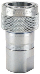 Parker - 3/4 NPTF Steel Hydraulic Hose Female Pipe Thread Coupler & Ball - 3,000 psi - Exact Tooling