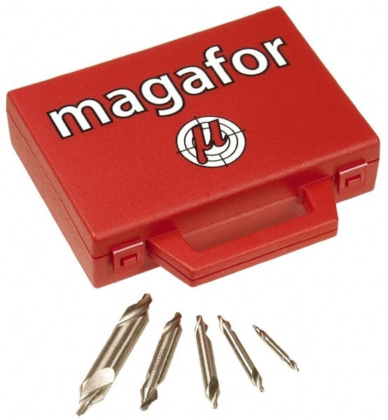 Magafor - Combination Drill & Countersink Sets Minimum Trade Size: #1-R Maximum Trade Size: #5-R - Exact Tooling