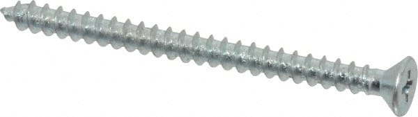 Value Collection - #10 Flat Head Phillips Sheet Metal Screw - Steel, 2-1/2" OAL, Grade 2 - Exact Tooling