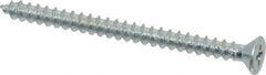 Value Collection - #10 Flat Head Phillips Sheet Metal Screw - Steel, 2-1/2" OAL, Grade 2 - Exact Tooling