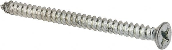 Value Collection - #12 Flat Head Phillips Sheet Metal Screw - Steel, 3" OAL, Grade 2 - Exact Tooling