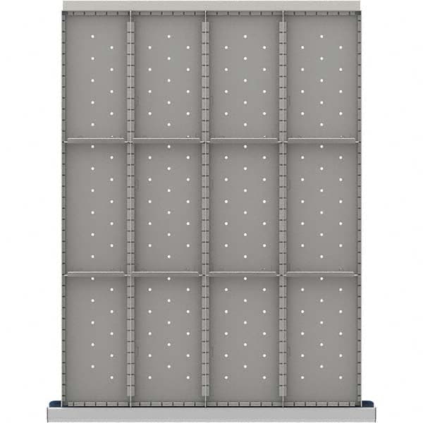 LISTA - 12-Compartment Drawer Divider Layout for 3.15" High Drawers - Exact Tooling