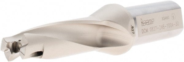 Iscar - 0.827 to 0.862" Diam, 3xD, 2.48" Max Depth, 1" Shank Diam, Replaceable Tip Drill - 21 Seat Size, DCM Toolholder, Series ChamDrill - Exact Tooling