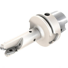 Iscar - 32mm Cut Diam, 15mm Max Depth of Cut, Indexable Square Shoulder End Mill - HM90 AXCR 1505.. Inserts, HSK63A Taper Shank, 90° Lead Angle, Through Coolant, Series Helialu - Exact Tooling