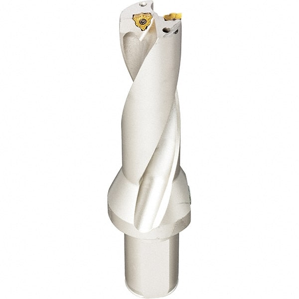 Iscar - 4.41" Max Drill Depth, 3xD, 1-15/32" Diam, Indexable Insert Drill - 1-1/2" Shank Diam, Whistle Notch Shank - Exact Tooling