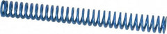 Associated Spring Raymond - 1/2" Hole Diam, 9/32" Rod Diam, 4-1/2" Free Length, Blue Die Spring - 56.3 Lb Max Deflection, 2.25" Max Deflection, Medium Duty, Chromium Alloy Steel - Exact Tooling