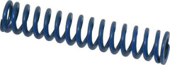 Associated Spring Raymond - 5/8" Hole Diam, 11/32" Rod Diam, 3" Free Length, Blue Die Spring - 84 Lb Max Deflection, 1.5" Max Deflection, Medium Duty, Chromium Alloy Steel - Exact Tooling