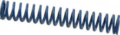 Associated Spring Raymond - 5/8" Hole Diam, 11/32" Rod Diam, 3-1/2" Free Length, Blue Die Spring - 84 Lb Max Deflection, 1.75" Max Deflection, Medium Duty, Chromium Alloy Steel - Exact Tooling