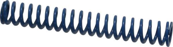 Associated Spring Raymond - 5/8" Hole Diam, 11/32" Rod Diam, 4" Free Length, Blue Die Spring - 88 Lb Max Deflection, 2" Max Deflection, Medium Duty, Chromium Alloy Steel - Exact Tooling
