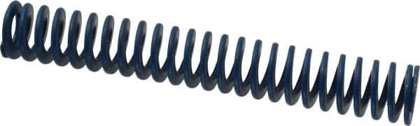 Associated Spring Raymond - 3/4" Hole Diam, 3/8" Rod Diam, 5" Free Length, Blue Die Spring - 150 Lb Max Deflection, 2.5" Max Deflection, Medium Duty, Chromium Alloy Steel - Exact Tooling