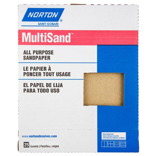 11″ × 9″ Multisand Paper Sheet 220 Grit Very Fine Aluminum Oxide - Exact Tooling