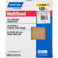 11″ × 9″ Multisand Paper Sheet 100 Grit Medium Aluminum Oxide - Exact Tooling