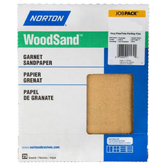 11″ × 9″ Woodsand A511 Paper Sheet 220 Grit Very Fine Garnet - Exact Tooling