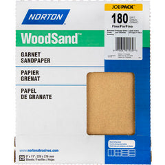 11″ × 9″ Woodsand A511 Paper Sheet 180 Grit Fine Garnet - Exact Tooling