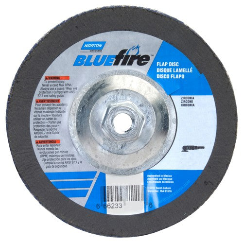 7″ × 1/4″ × 5/8″ 20X High Performance Flap Disc Type 29 40 Grit - Exact Tooling