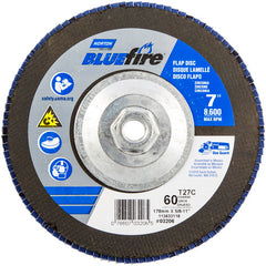 7″ × 1/4″ × 5/8″ 20X High Performance Flap Disc Type 29 60 Grit - Exact Tooling