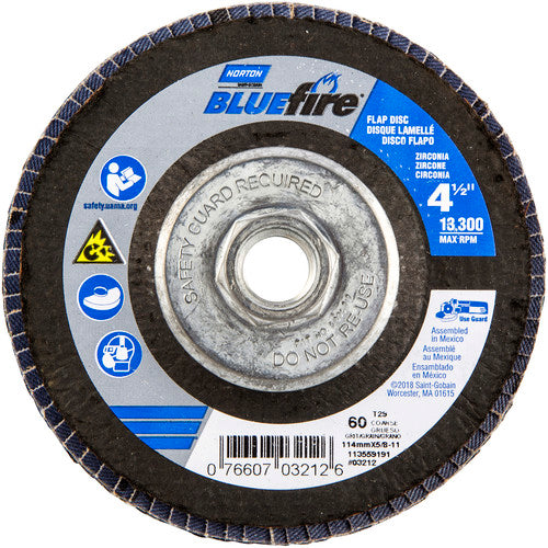 ‎4-1/2″ × 1/4″ × 5/8″-11 20X High Performance Flap Disc Type 29 Conical 60 Grit - Exact Tooling