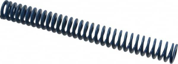 Associated Spring Raymond - 3/4" Hole Diam, 3/8" Rod Diam, 6-1/2" Free Length, Blue Die Spring - 146.3 Lb Max Deflection, 3.25" Max Deflection, Medium Duty, Chromium Alloy Steel - Exact Tooling