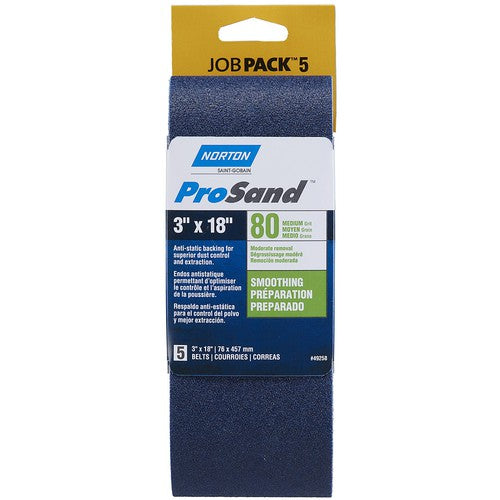 3″ × 18″ 3X High Performance Portable Belt 80 Grit Zirconia Alumina - Exact Tooling