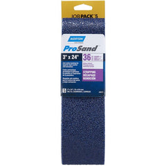 3″ × 24″ NorZon R811 Portable Belt 36 Grit Zirconia Alumina - Exact Tooling