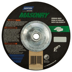 ‎7″ × 1/4″ × 5/8″-11 Non-Woven Depressed Center Wheel Type 27 24 Grit Silicon Carbide - Exact Tooling