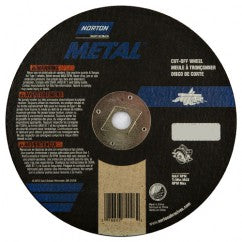 8″ × 1/8″ × 5/8″ Metal Circular Saw Cut-Off Wheel Type 01 Straight 24 Grit Aluminum Oxide - Exact Tooling