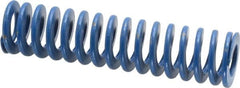 Associated Spring Raymond - 1" Hole Diam, 1/2" Rod Diam, 4" Free Length, Blue Die Spring - 240 Lb Max Deflection, 2" Max Deflection, Medium Duty, Chromium Alloy Steel - Exact Tooling
