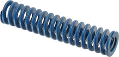 Associated Spring Raymond - 1" Hole Diam, 1/2" Rod Diam, 4-1/2" Free Length, Blue Die Spring - 234 Lb Max Deflection, 2.25" Max Deflection, Medium Duty, Chromium Alloy Steel - Exact Tooling