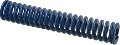 Associated Spring Raymond - 1" Hole Diam, 1/2" Rod Diam, 5-1/2" Free Length, Blue Die Spring - 242 Lb Max Deflection, 2.75" Max Deflection, Medium Duty, Chromium Alloy Steel - Exact Tooling