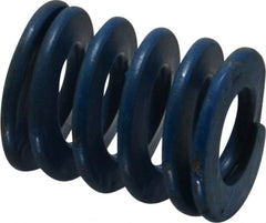 Associated Spring Raymond - 1-1/4" Hole Diam, 5/8" Rod Diam, 1-1/2" Free Length, Blue Die Spring - 372 Lb Max Deflection, 0.75" Max Deflection, Medium Duty, Chromium Alloy Steel - Exact Tooling