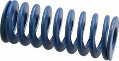 Associated Spring Raymond - 1-1/4" Hole Diam, 5/8" Rod Diam, 3" Free Length, Blue Die Spring - 360 Lb Max Deflection, 1.5" Max Deflection, Medium Duty, Chromium Alloy Steel - Exact Tooling