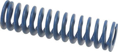 Associated Spring Raymond - 1-1/4" Hole Diam, 5/8" Rod Diam, 4-1/2" Free Length, Blue Die Spring - 360 Lb Max Deflection, 2.25" Max Deflection, Medium Duty, Chromium Alloy Steel - Exact Tooling