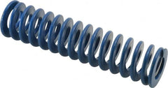 Associated Spring Raymond - 1-1/4" Hole Diam, 5/8" Rod Diam, 5" Free Length, Blue Die Spring - 340 Lb Max Deflection, 2.5" Max Deflection, Medium Duty, Chromium Alloy Steel - Exact Tooling