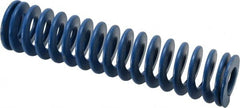 Associated Spring Raymond - 1-1/4" Hole Diam, 5/8" Rod Diam, 5-1/2" Free Length, Blue Die Spring - 352 Lb Max Deflection, 2.75" Max Deflection, Medium Duty, Chromium Alloy Steel - Exact Tooling