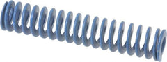 Associated Spring Raymond - 1-1/4" Hole Diam, 5/8" Rod Diam, 6" Free Length, Blue Die Spring - 360 Lb Max Deflection, 3" Max Deflection, Medium Duty, Chromium Alloy Steel - Exact Tooling
