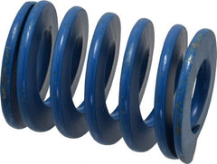 Associated Spring Raymond - 1-1/2" Hole Diam, 3/4" Rod Diam, 2" Free Length, Blue Die Spring - 530 Lb Max Deflection, 1" Max Deflection, Medium Duty, Chromium Alloy Steel - Exact Tooling