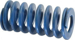 Associated Spring Raymond - 1-1/2" Hole Diam, 3/4" Rod Diam, 3" Free Length, Blue Die Spring - 540 Lb Max Deflection, 1.5" Max Deflection, Medium Duty, Chromium Alloy Steel - Exact Tooling