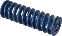 Associated Spring Raymond - 1-1/2" Hole Diam, 3/4" Rod Diam, 4-1/2" Free Length, Blue Die Spring - 517.5 Lb Max Deflection, 2.25" Max Deflection, Medium Duty, Chromium Alloy Steel - Exact Tooling
