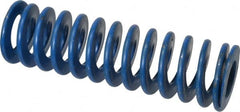 Associated Spring Raymond - 1-1/2" Hole Diam, 3/4" Rod Diam, 5" Free Length, Blue Die Spring - 525 Lb Max Deflection, 2.5" Max Deflection, Medium Duty, Chromium Alloy Steel - Exact Tooling